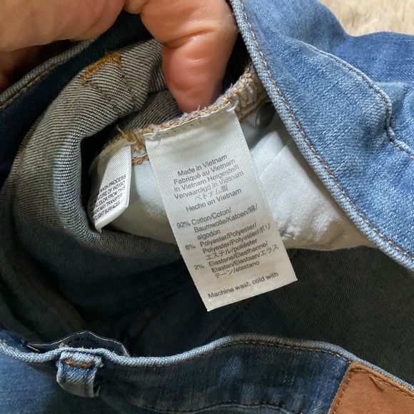 J. Crew Crop Denim Jeans Hi Rise Straight Womens 32 Blue Raw hem - Picture 7 of 7